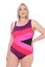 Ulla Popken Badeanzug Fabienne, One-shoulder, Colourblock dames Zwempak uit één stuk