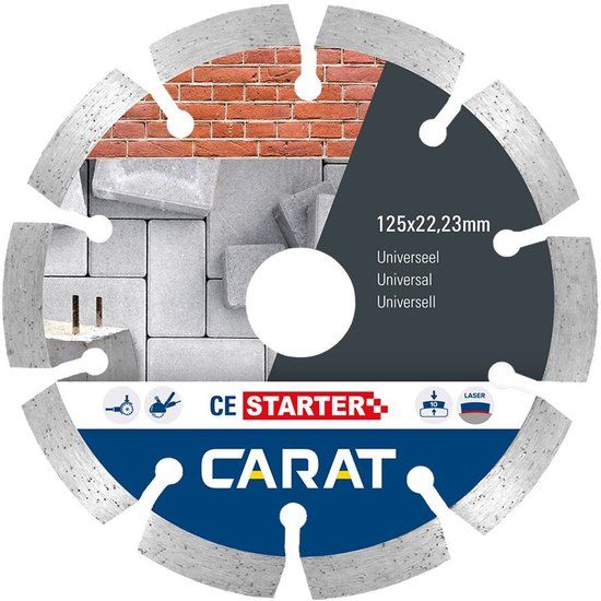 Carat Diamantzaag Universeel 140x22,23mm, CE Starter