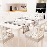 PETTI Artigiani Italiani Tafelloper, motief hart-grijs, 1 Pz Runner Tavola, 40 x 140 cm