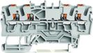 Wago 2202-1401 bloc de jonction 4 Gris