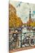 Artaza Canvas Schilderij Amsterdamse Brug - 60x90 cm - Canvas Print