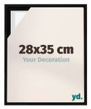yd, Cadre photo 28x35 cm Noir Mat - Cadre pour toile - MDF Lyon