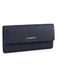 Lazarotti Leren portemonnee Bologna Leather Wallet With 12 Card Slots Navy donkerblauw