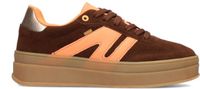POSH by Poelman NOË Dames Sneakers - Donker Bruin