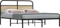 Maison Exclusive - Cadre de lit sans matelas 150x200 cm Chêne Sonoma