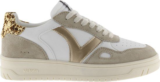 Victoria Seul Serraje & Glitter Lage sneakers Dames Maat 38 Zilverkleurig - Lente/Zomer 2024