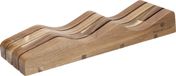 MasterClass Bloc à couteaux en bois - Support de couteaux pour tiroirs et plans de travail 35 x 10 x 5.5cm
