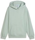 Puma Kinderhoodie met Ess Centered Cat-logo, Relaxte Pasvorm, Maat 164, Créme DE Mint