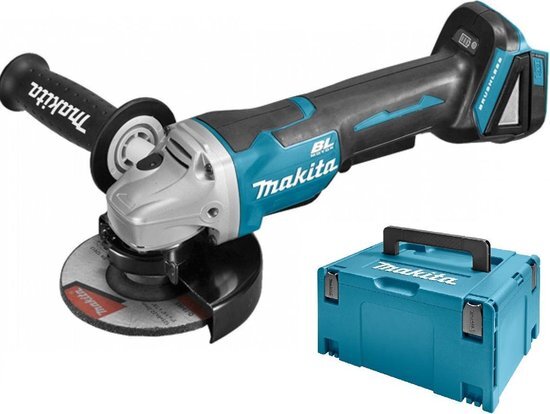 Makita 18 V Haakse slijper 125 mm