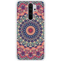 Redmi Bedrukt siliconen hoesje compatibel met Redmi Note 8 Pro Mandalla rose