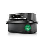 Bosch Airfryer Serie 4, Double Flex Drawer 10 L, MAFD490B0, 2 x 5 L lades met SYNC functie, scheidingswand, 6 kookinstellingen, non-toxic coating, zwart