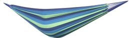 Viking Choice Hangmat - 200x150 cm - polyester/katoen - groen, blauw