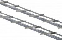 Waelbers Draaibare lamelgeleider RVS 220 cm 2 stuks