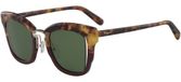 Salvatore Ferragamo Sf 886s Lunettes de soleil femme Havane œil de chat vert 48mm