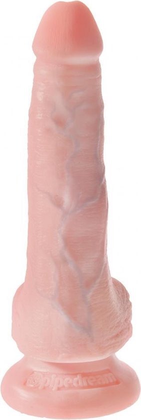 Pipedream King Cock realistische dildo met scrotum Kleur Huidskleur