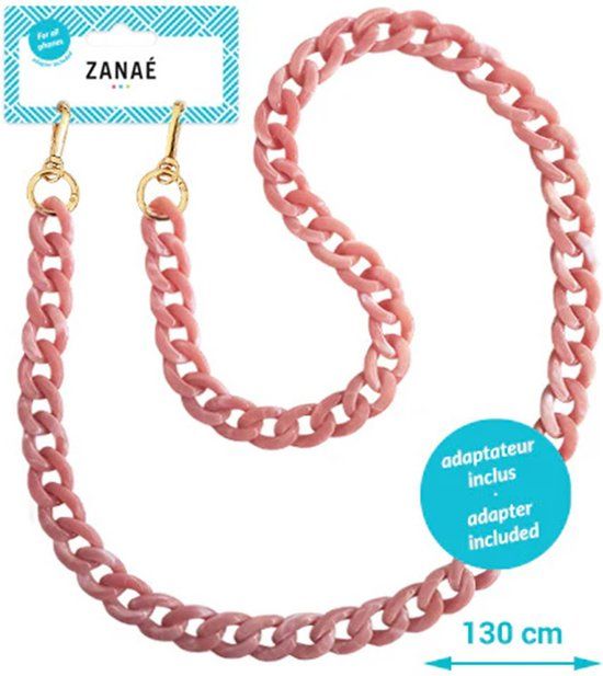 Zanae Universeel telefoon koord ketting - Tortoise Shell - Lady