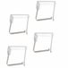 2Lif Tafelkleedklemmen - 4x st - transparant - 3 x 3 cm - kunststof