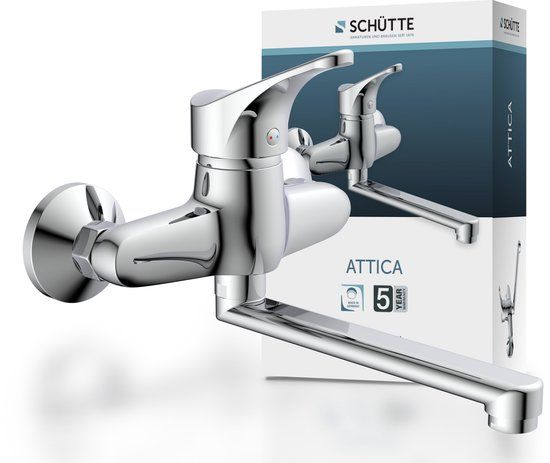SCHÜTTE Attica Keukenkraan - Mengkraan - Chroom - Wandmontage