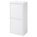 Merkloos / Sans marque Relaxdays Vuilnisbak - 40 l - wit - met deksel