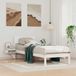 Maison Exclusive - Cadre de lit avec tête de lit Blanc 75 x 190 cm Bois de pin massif