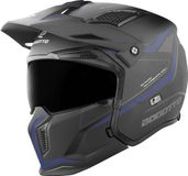 Bogotto Radic WN-ST 22.06 Zwart Blauw Jethelm - Helm