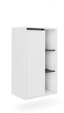 Vicco Viola Midikast – 50 x 86 cm met open vakken Wit/Grijs