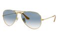 Ray-Ban RB3025 001/3F Aviator Zonnebril - Gold/Light Blue Gradient - 58mm