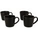 SILVERCREST® Lot de 4 tasses, 370 ml (noir)