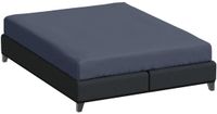 Bella Donna Tweepersoons Hoeslaken Jersey - blauwgrijs-0209 140/200-160/220