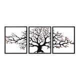 Handgeschilderd, decoratief metalen wandaccessoire (3 stuks), 40 x 49 x 1,5 cm, 100% metaal, 1,5 mm dik, unieke kleurvariaties voor stijlvolle woondecoratie