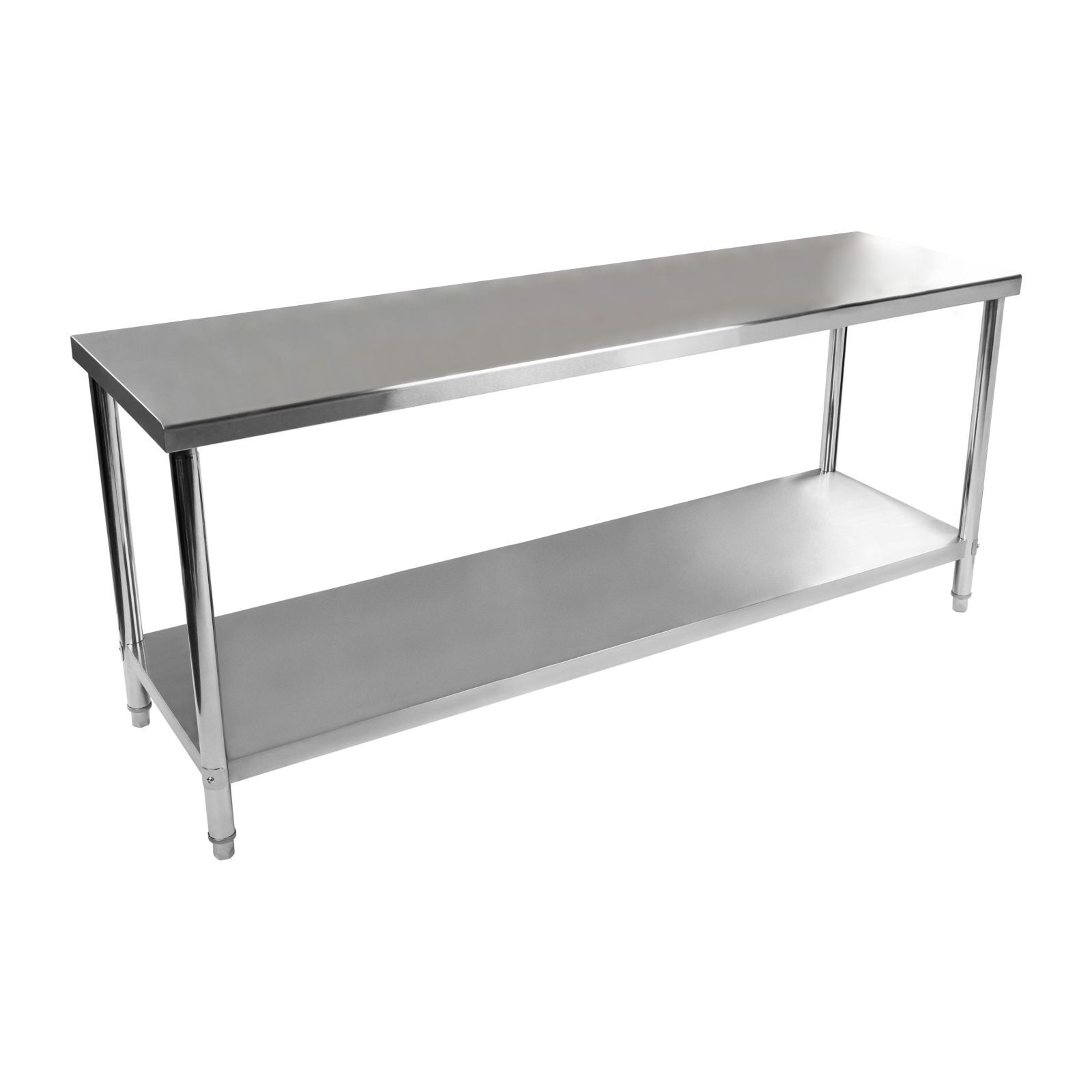 Royal Catering Roestvrij stalen werktafel - 200 x 60 cm