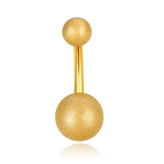 LGT JWLS Navelpiercing Matte afwerking - Goudkleurig