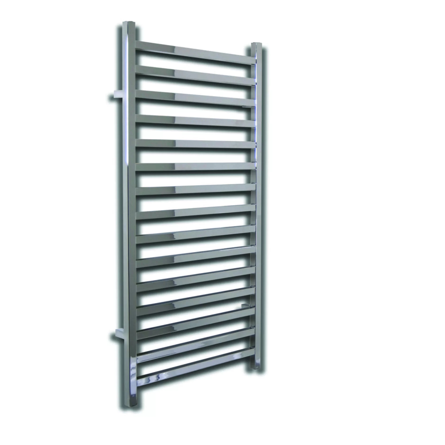 Sanicare Elektrische radiator sanicare qubic 126.4x60 cm chroom met chrome thermostaat 565 watt