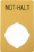 Eaton M22-XZK1-D99 121089 Plaque d'inscription (l x h) 33 mm x 50 mm ARRÊT D'URGENCE Jaune
