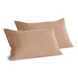 GUZZINI Botanical Kussenhoezen voor bed van 100% biologisch katoen, Oeko-Tex gecertificeerd, fris en ademend, kussensloop met overslag van 15 cm, zacht en behaaglijk, 2 stuks