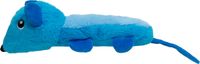 JACK AND VANILLA, Interactief speelgoed muis voor honden en katten, stimuleert spel en training, duurzaam en licht, gemakkelijk te reinigen, 32 cm, blauw, voor alle rassen