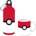 KIDS LICENSING Pokémon mok en drinkfles van aluminium, 500 ml
