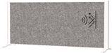 MAUL Bureauscherm vrijstaand MAULconnecto Akoestiek donkergrijs standvoet 120 x 35 x 52.75 cm wit