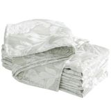 Laura Ashley Kreukbestendige Annaleigh-set van 6 servetten, saliegroen