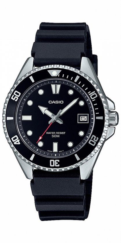 Casio MDV-10-1A1VEF Unisex Horloge 38 mm - Zwart