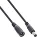 InLine 26801B electriciteitssnoer Zwart 1 m Type A (5.5 mm, 2.1 mm)