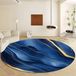 Tapis rond lavable avec texture marbre abstraite