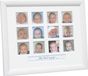 Deknudt Frames multifotolijst S54ST9 - wit - 12x 5x5 cm met tekstvak