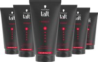 Taft Power Styling Gel - Haarstyling - Haargel - Sterke Fixatie - Korte Haartypes - Voordeelverpakking - 6x 150 ml