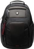 Merkloos Arctic Hunter Rugzak - Laptop Tas - Motor Rugtas - Waterafstotend - Zwart - Lichtgewicht