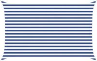 vidaXL Zonneschaduw Blauw en Wit 2,5 x 4 m 100% Polyester Oxford