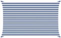 vidaXL Zonneschaduw Blauw en Wit 2,5 x 4 m 100% Polyester Oxford