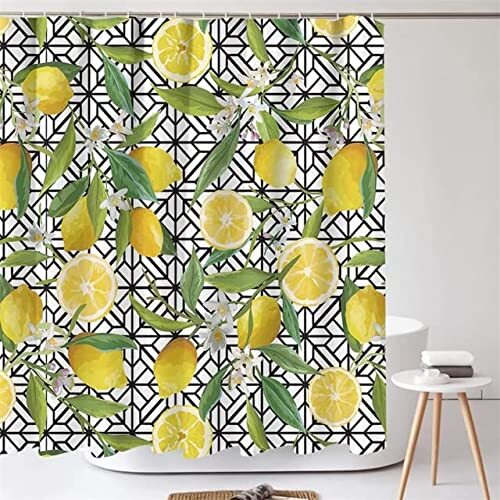 TEPOK Douchegordijn Perzik Citroen Aardbei Oranje Papaya Print