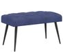 vidaXL Bank met knoopverstelling Politieblauw 80 x 40 x 46 cm Fluweel