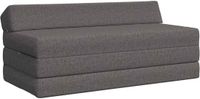 vidaXL Lit de sofa pliable gris clair tissu 120 x 60 x 49 cm